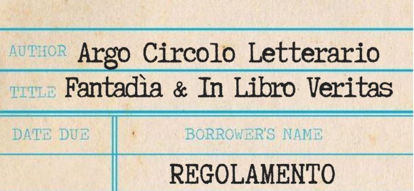 Regolamento ArgoCircolo Letterario