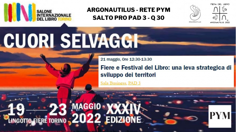 Argonautilus e Rete PYM al Salone del Libro di Torino 2022