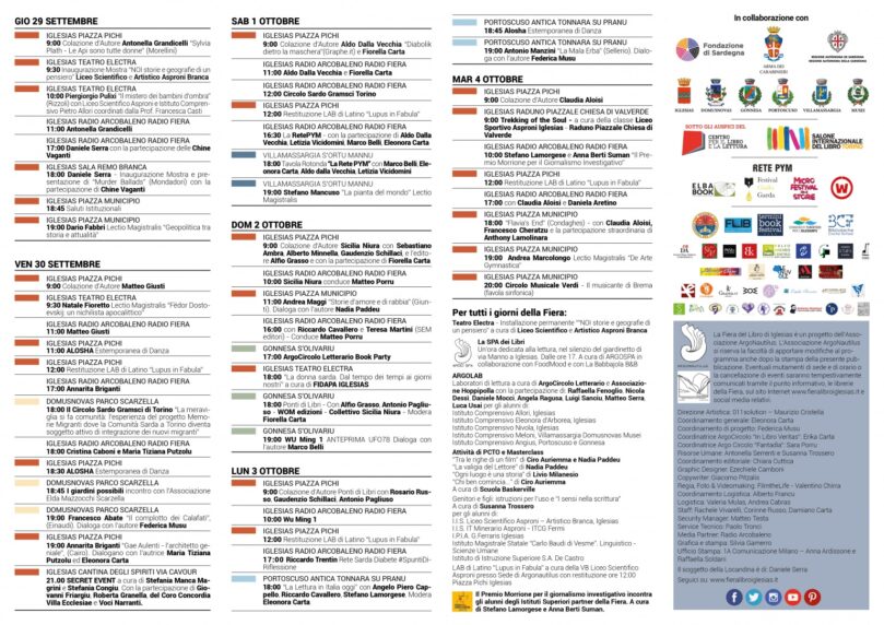 Programma Fiera del Libro 2022