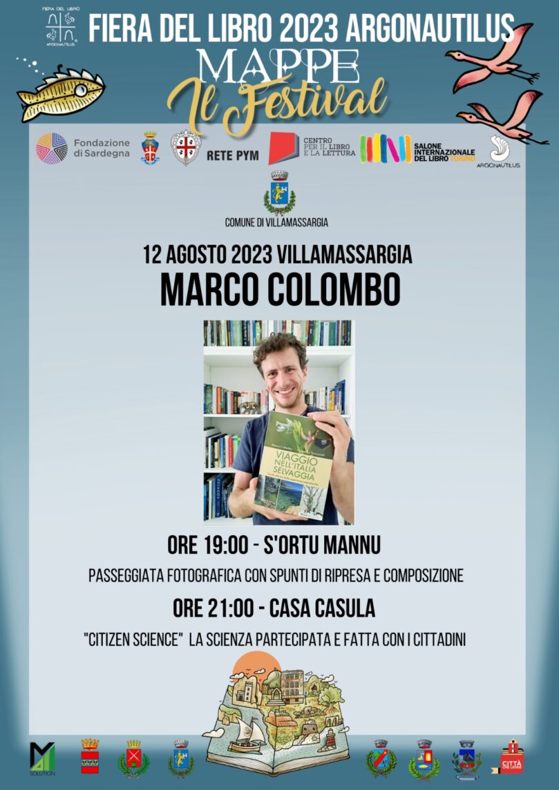 Fiera del Libro 2023 Il Festival #Mappe: Marco Colombo a Villamassargia